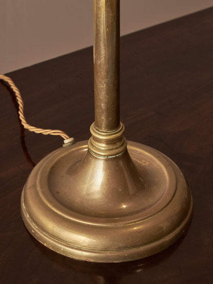 Antique brass table lamp