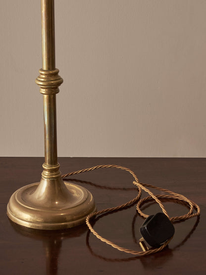 Antique brass table lamp