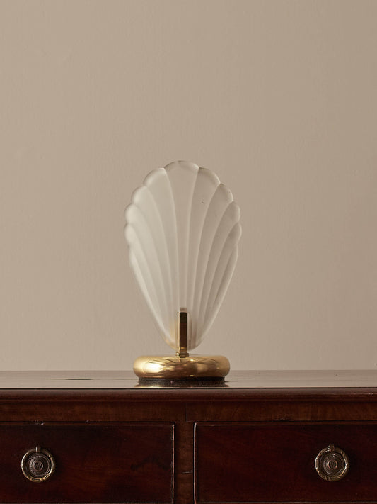 Mid-century clam table lamp