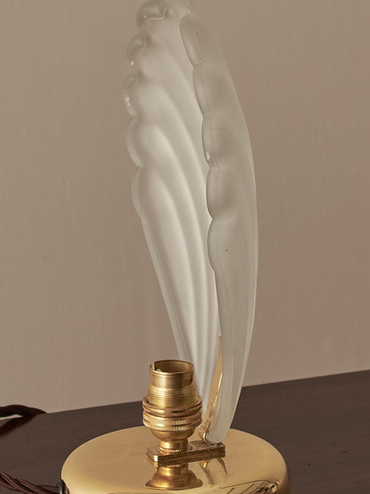 Mid-century clam table lamp