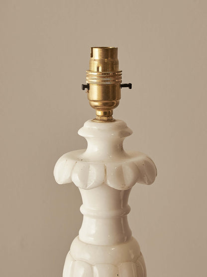 Pair of vintage alabaster table lamps