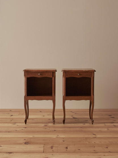 Pair of French mid-century bedside tables