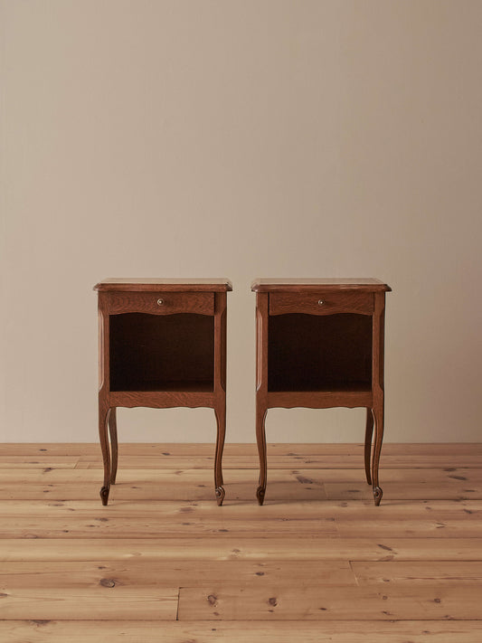 Pair of French mid-century bedside tables
