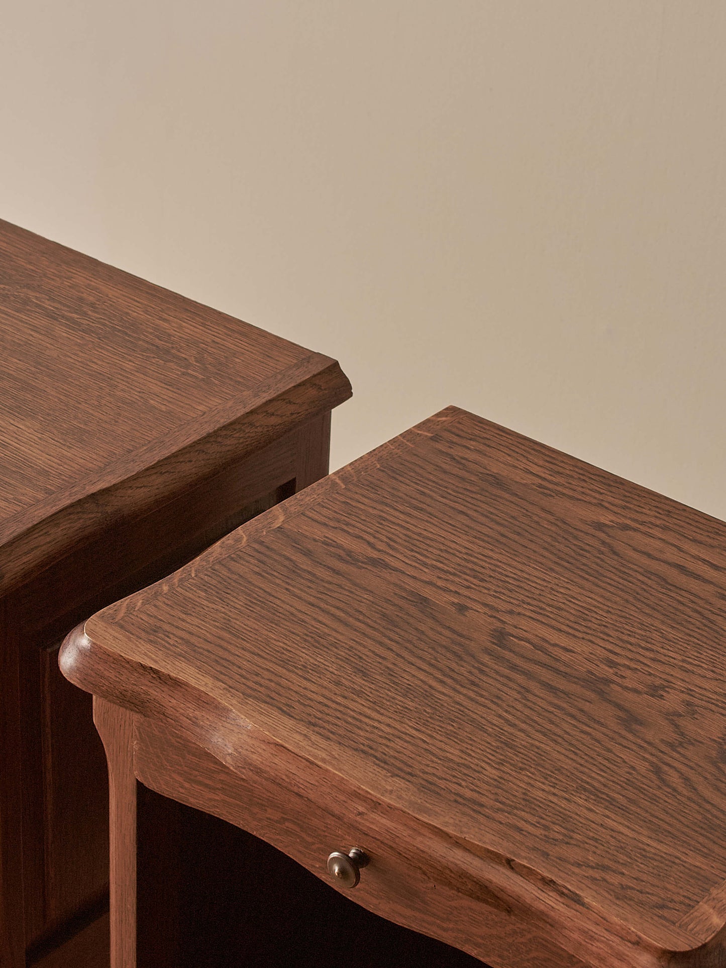 Pair of French mid-century bedside tables