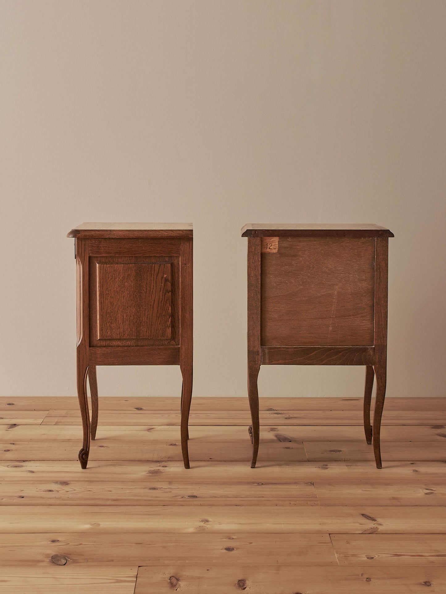 Pair of French mid-century bedside tables