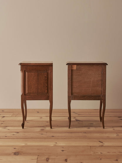 Pair of French mid-century bedside tables