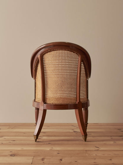 Antique Regency mahogany bergère chair