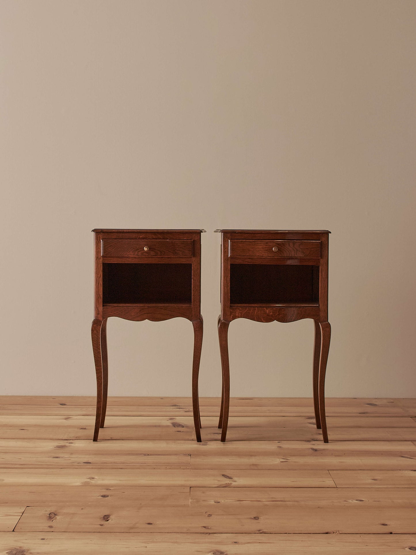 Pair of mid-century French bedside tables