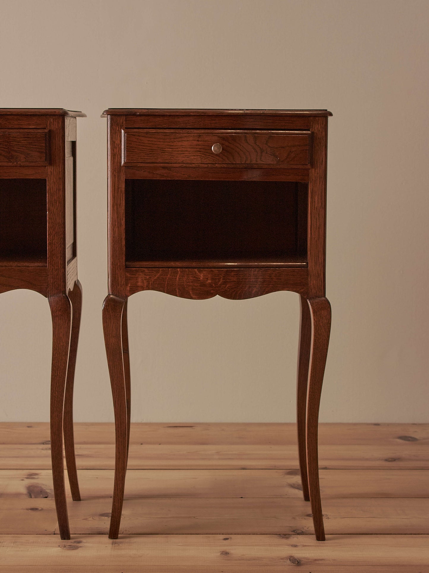 Pair of mid-century French bedside tables