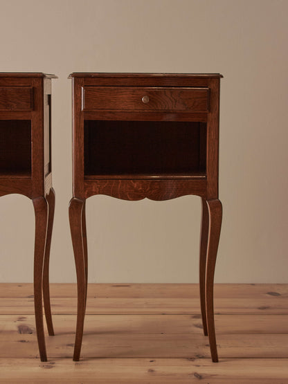 Pair of mid-century French bedside tables