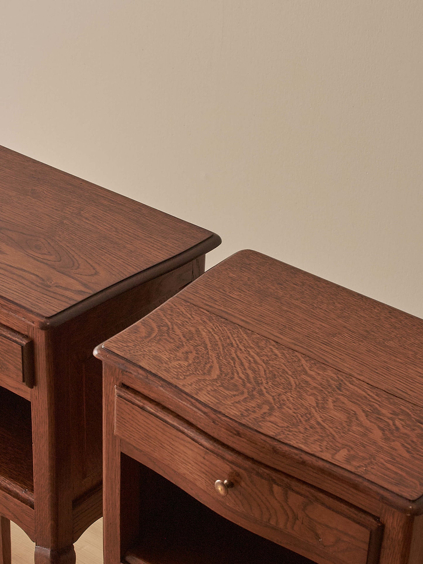 Pair of mid-century French bedside tables