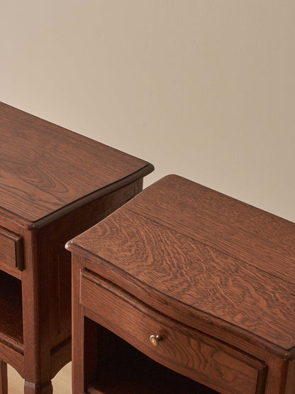 Pair of mid-century French bedside tables