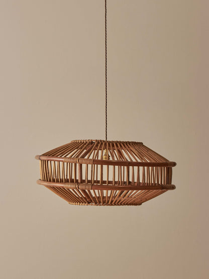 Mid-century bamboo pendant