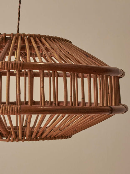 Mid-century bamboo pendant
