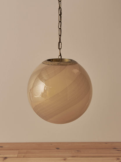 Mid-century Italian pastel Murano pendant