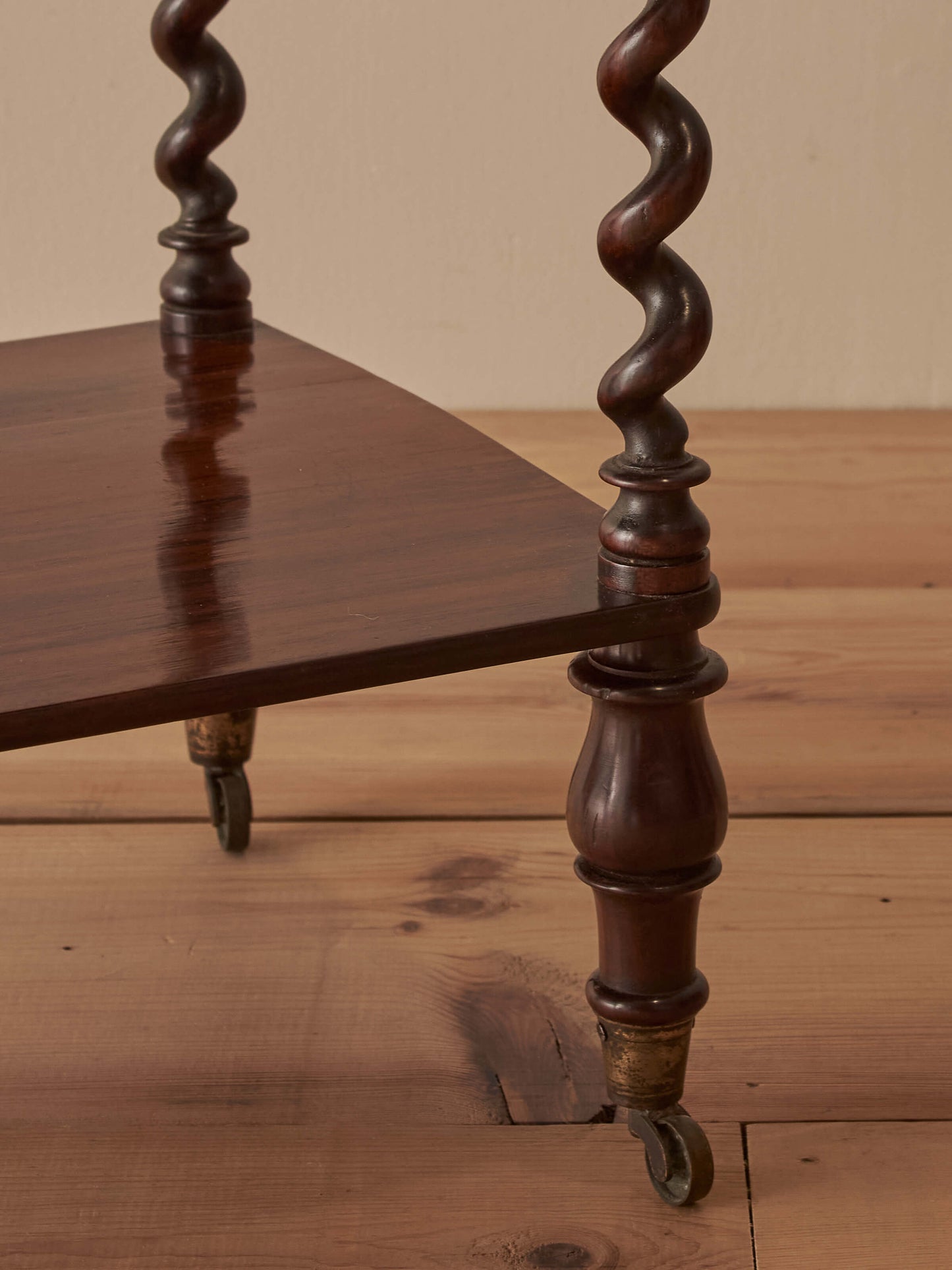 Regency rosewood whatnot with barley twist supports