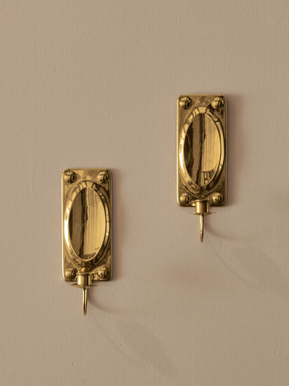 Pair of mid-century Swedish candle sconces