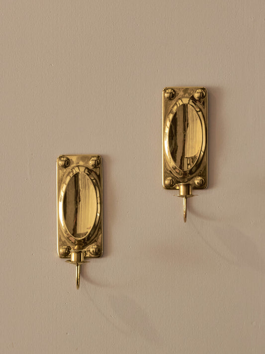 Pair of mid-century Swedish candle sconces