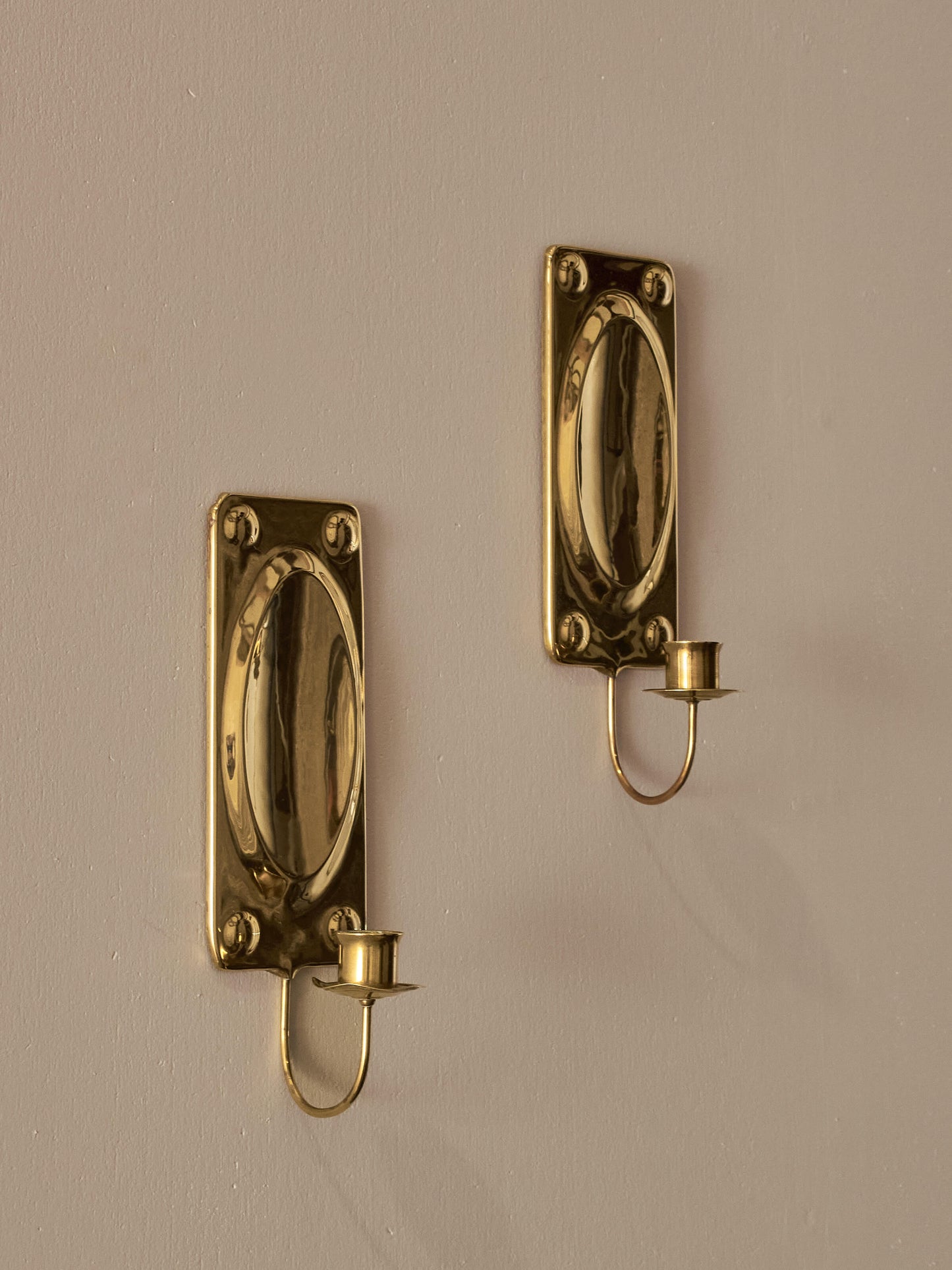 Pair of mid-century Swedish candle sconces