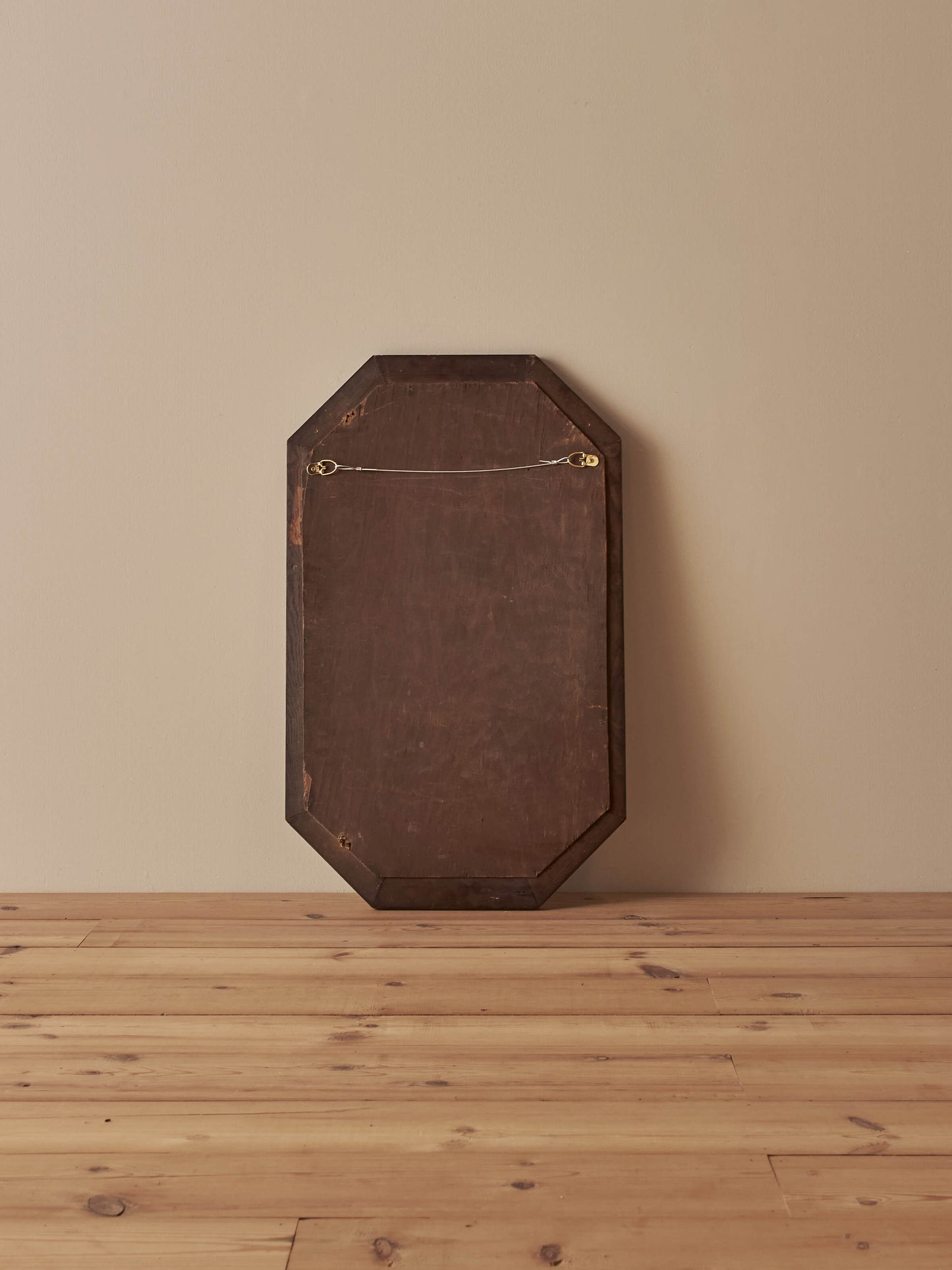 Edwardian oak egg and dart mirror