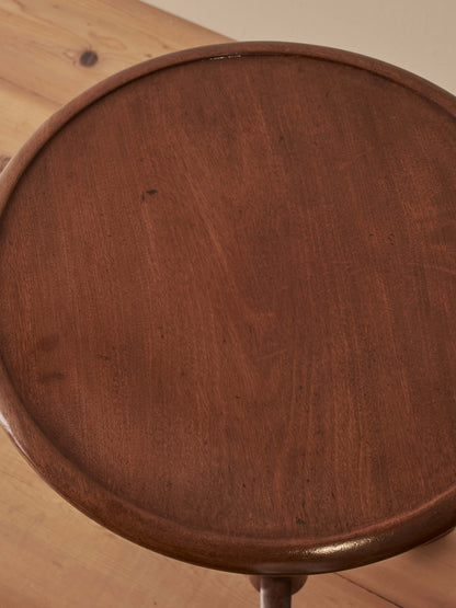 Victorian barley twist walnut side table