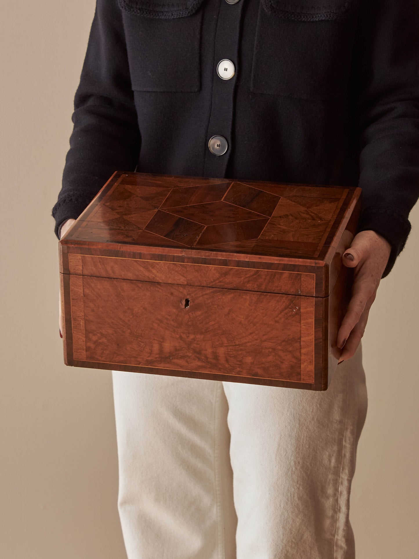 Victorian parquetry box