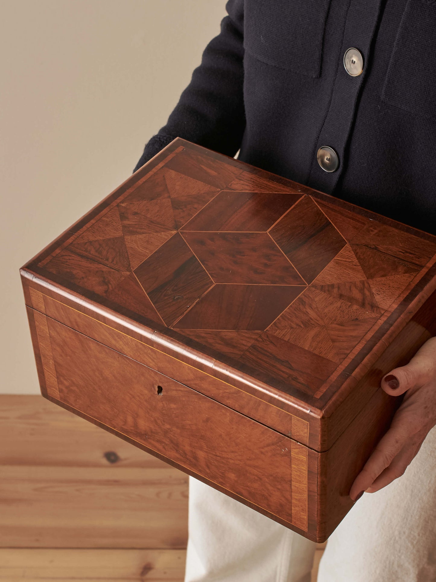 Victorian parquetry box