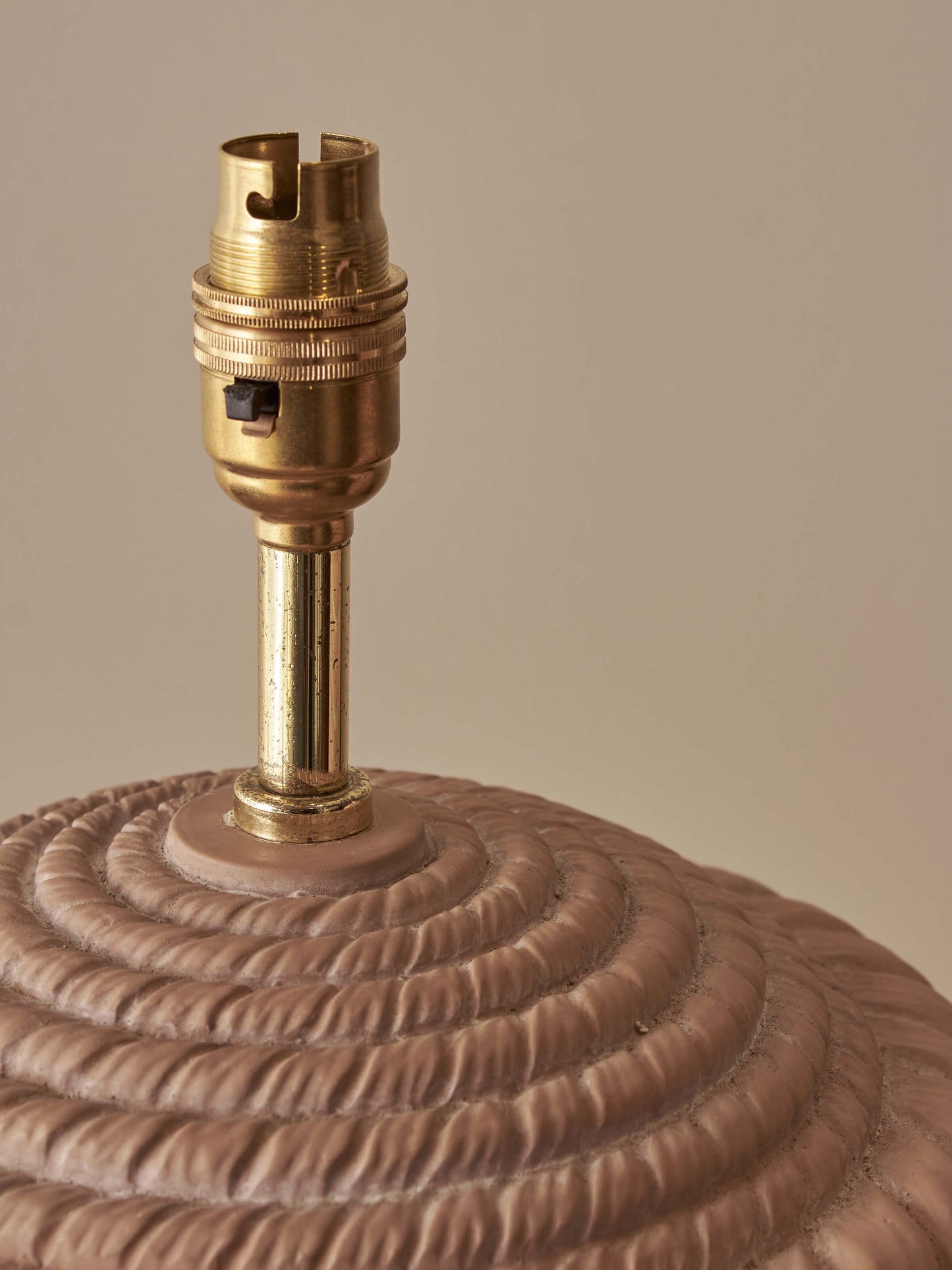 Pair of French vintage rope-twist table lamps