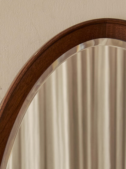 Edwardian oval bevelled mirror
