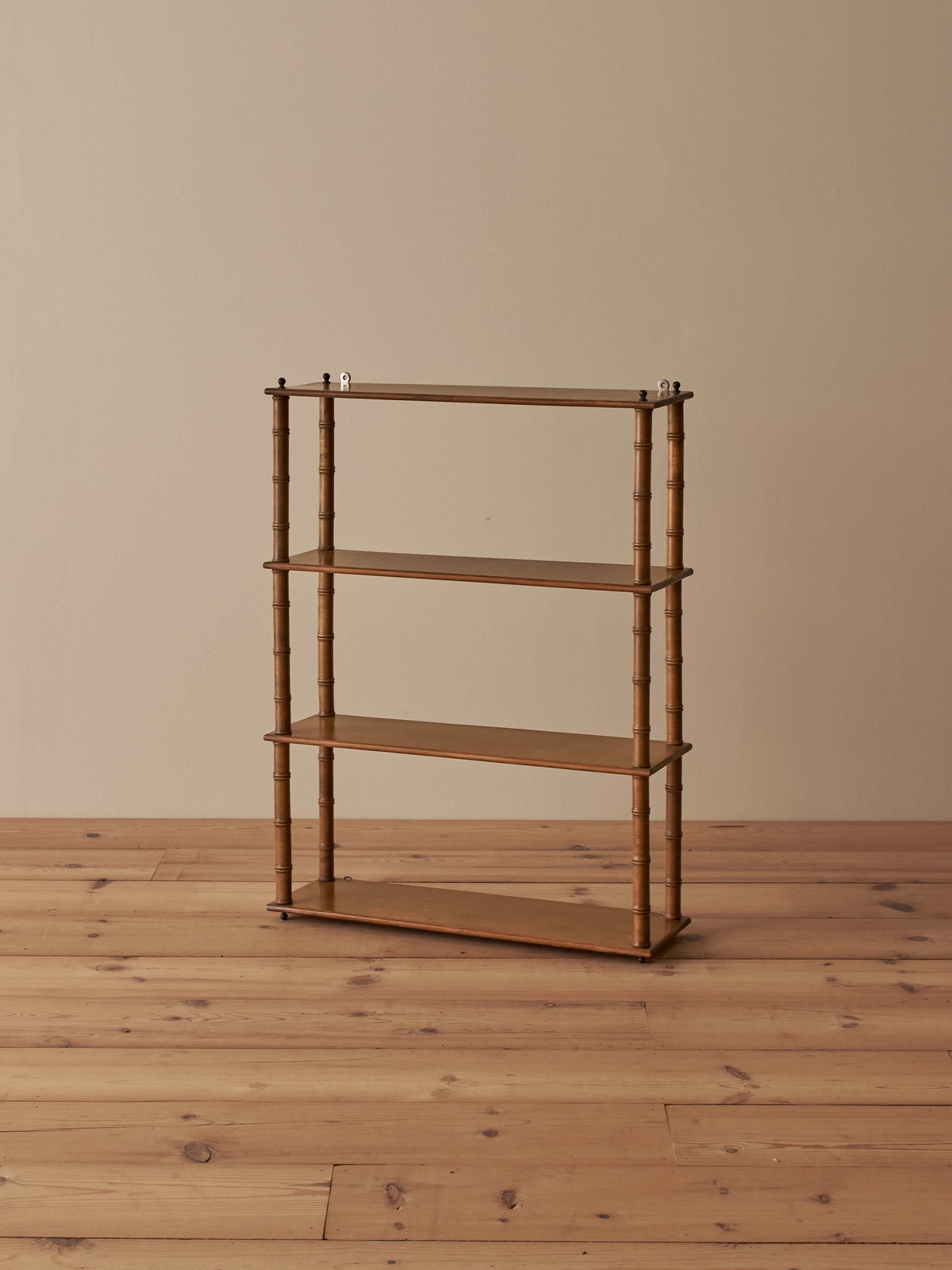 French vintage cherry faux-bamboo wall-shelf