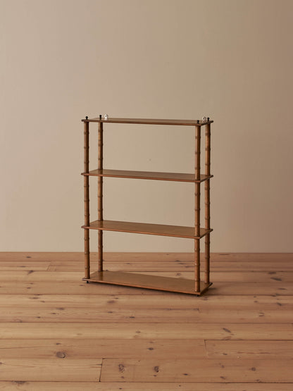 French vintage cherry faux-bamboo wall-shelf