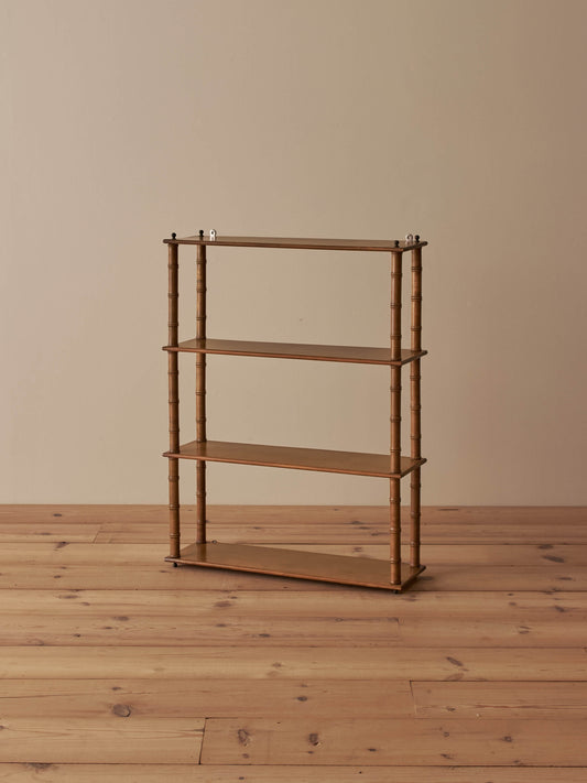 French vintage cherry faux-bamboo wall-shelf