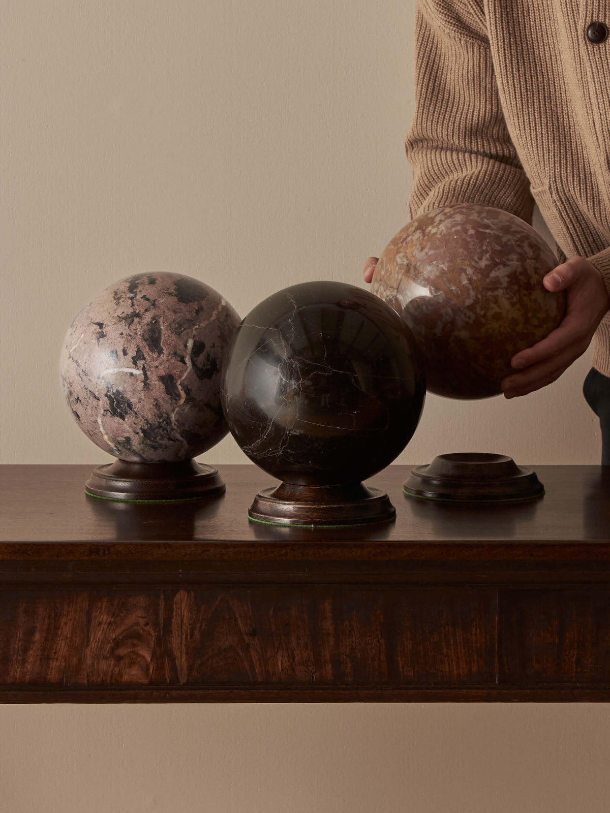 Regency Grand Tour specimen marble sphere