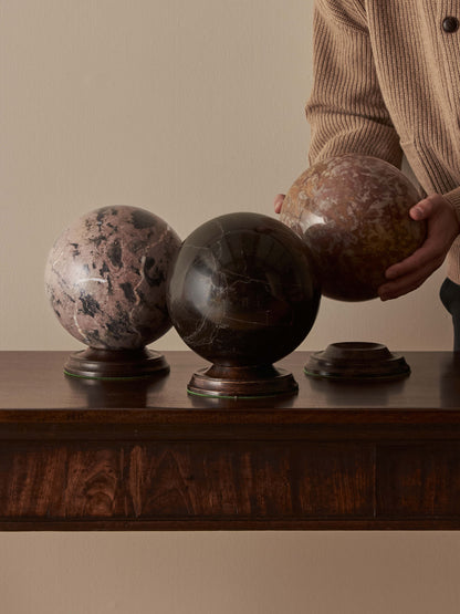 Regency Grand Tour specimen marble sphere