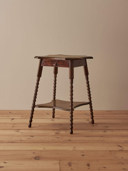 French vintage bobbin side table