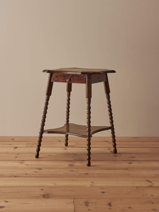 French vintage bobbin side table