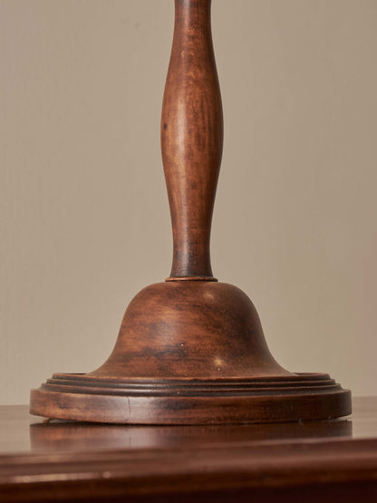 Antique beech table lamp