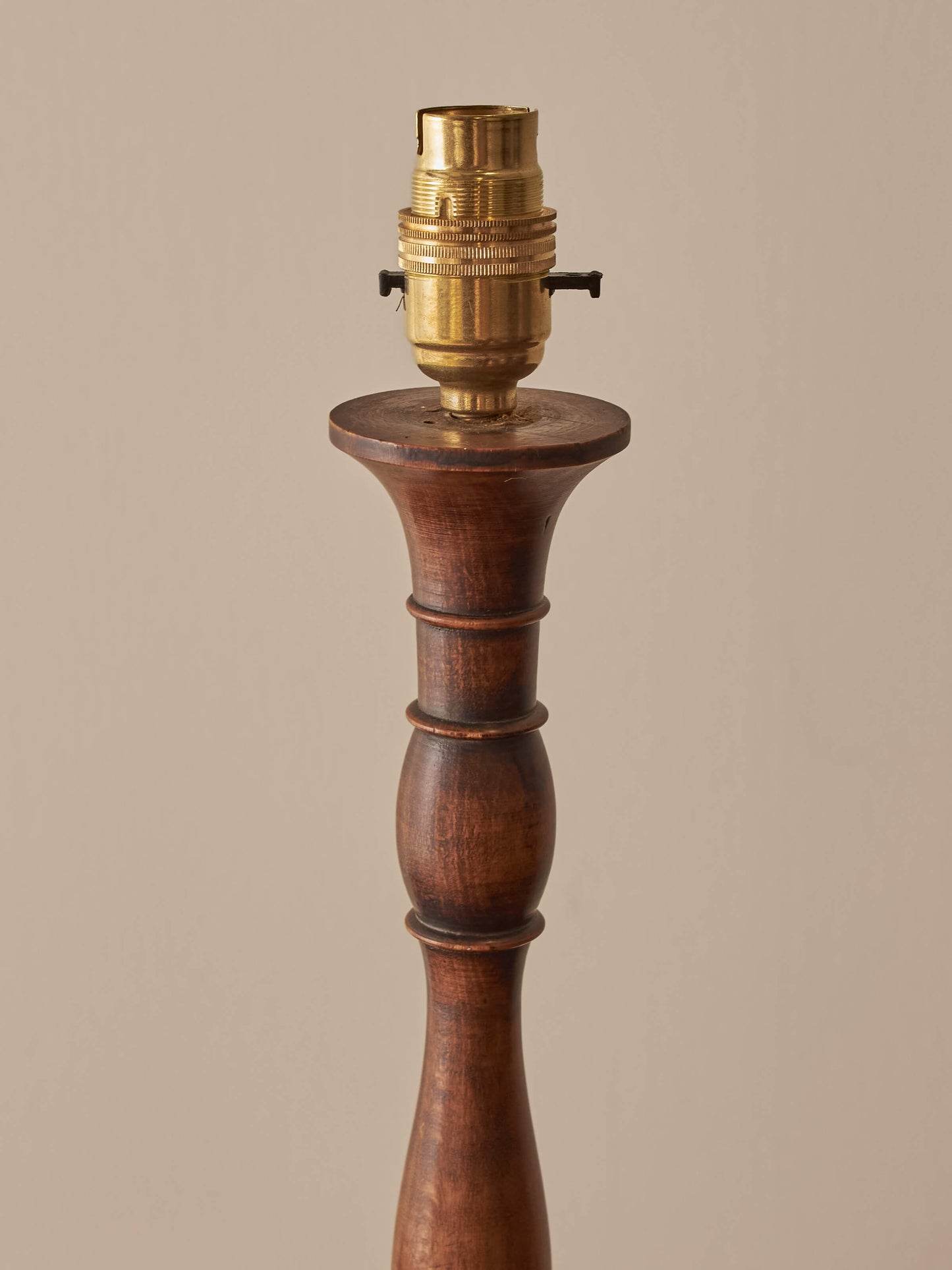 Antique beech table lamp