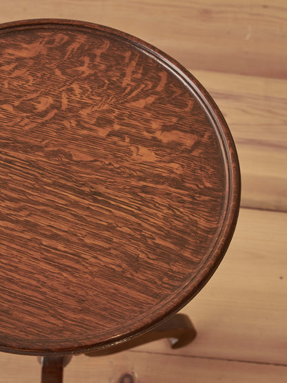 Antique oak barley twist wine table