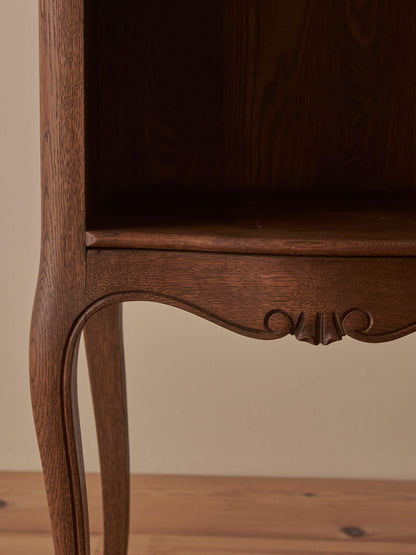 Pair of French mid-century oak bedside tables