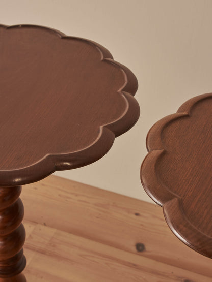 Close-pair of Victorian walnut occasional side tables