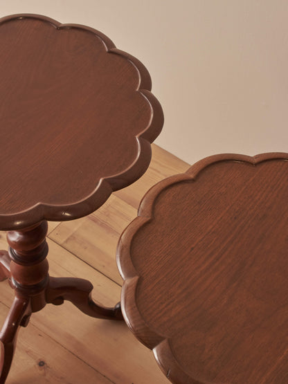 Close-pair of Victorian walnut occasional side tables