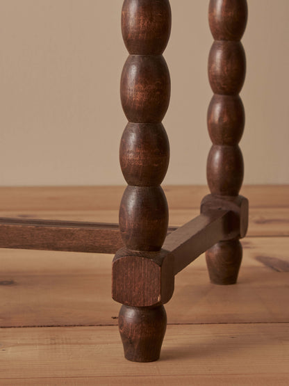 French vintage cherry and oak rectangular side table