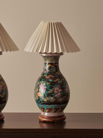 Pair of vintage ceramic table lamps