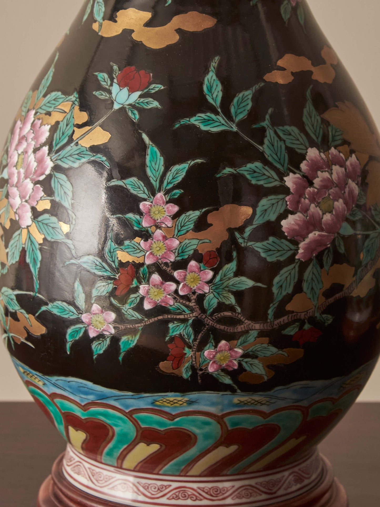 Pair of vintage ceramic table lamps