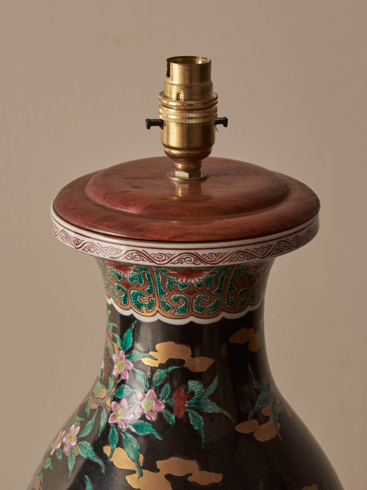 Pair of vintage ceramic table lamps