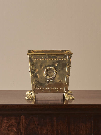 Victorian decorative brass jardiniere