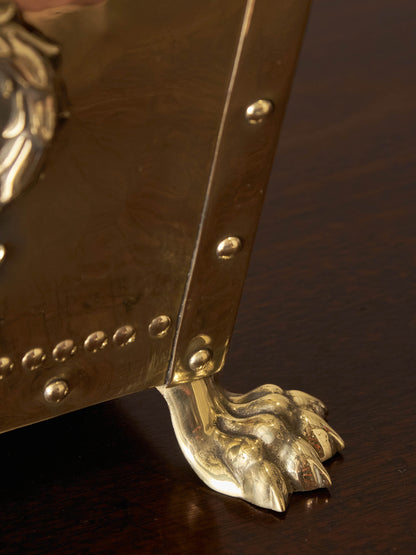 Victorian decorative brass jardiniere