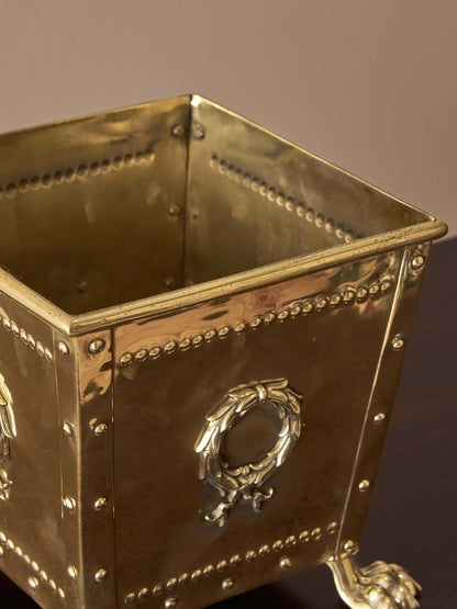 Victorian decorative brass jardiniere