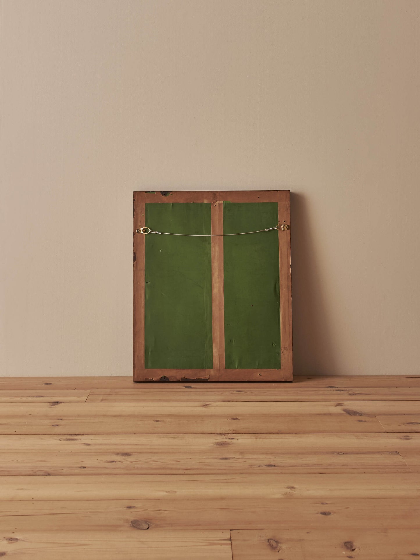 Antique walnut rectangular mirror